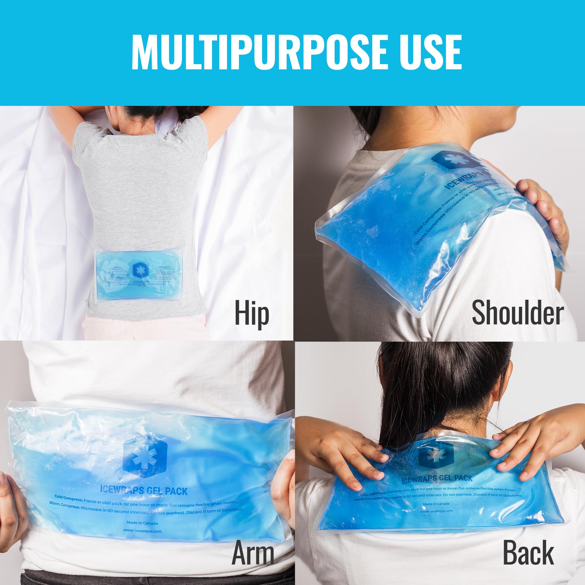 ICEWRAPS materiales seguros para piel sensible y libre de BPA