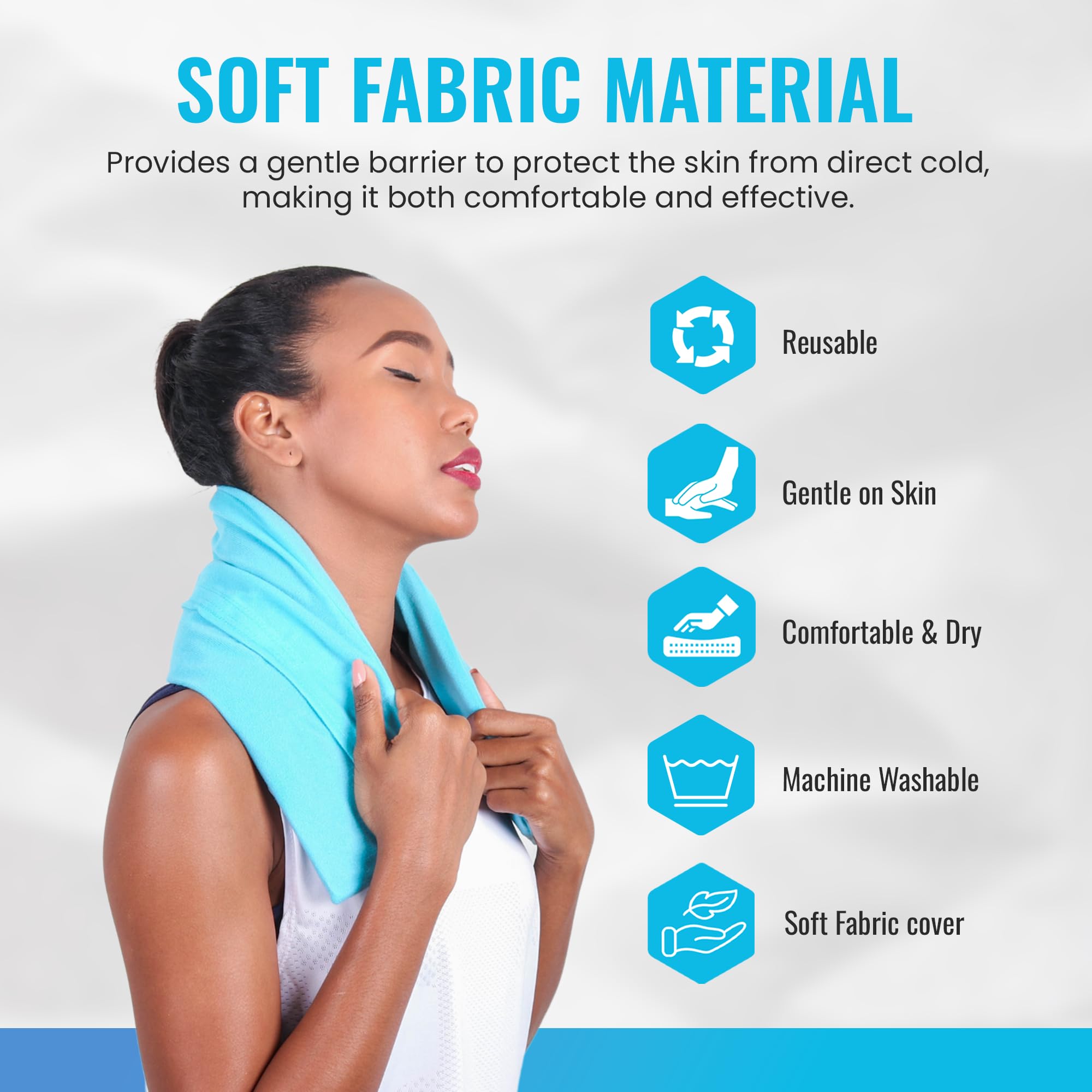 ICEWRAPS funda extral con abertura amplia facilita colocar el paquete de arcilla