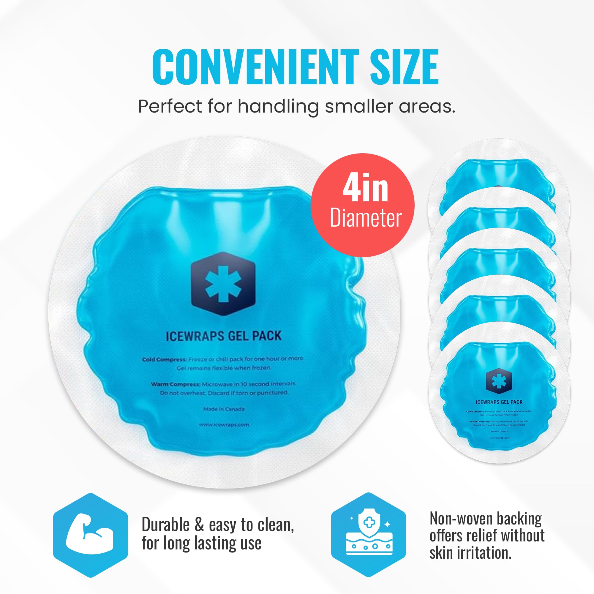 ICEWRAPS funda de tejido amigable con la piel protege durante la terapia