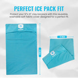 Material suave de ICEWRAPS reduce sudoración durante su uso.