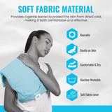 La funda ICEWRAPS de tejido poliester lavable mantiene la piel seca.