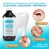 iCLEAN enjuague bucal sin fluor ofrece una opción segura para niños.