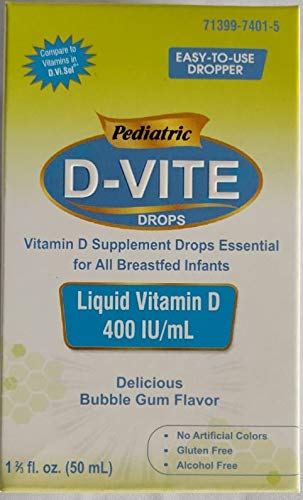 ICOOFLY D‑Vite frasco 50 ml con sabor chicle para niños, facilita la toma diaria.