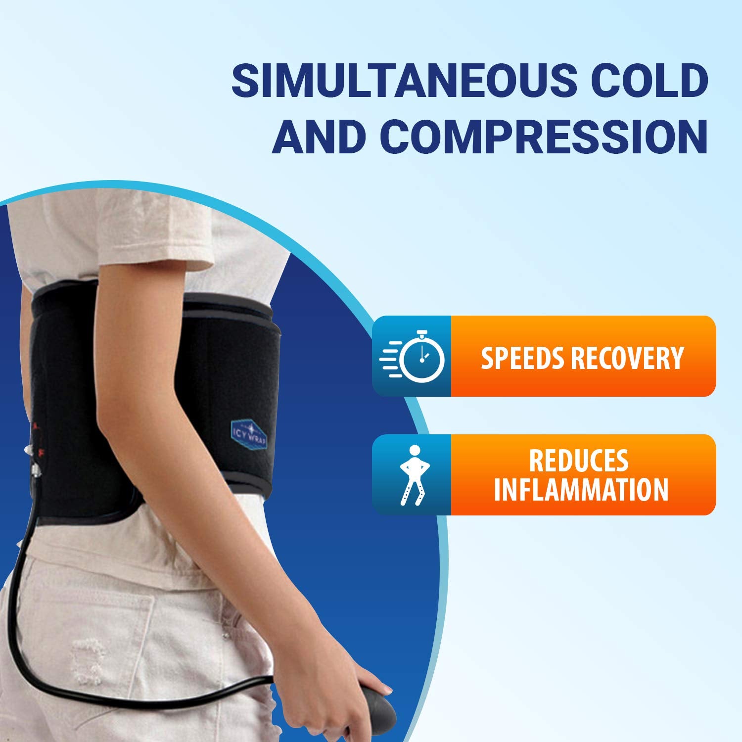 Icy Wrap bomba manual para controlar la compresión