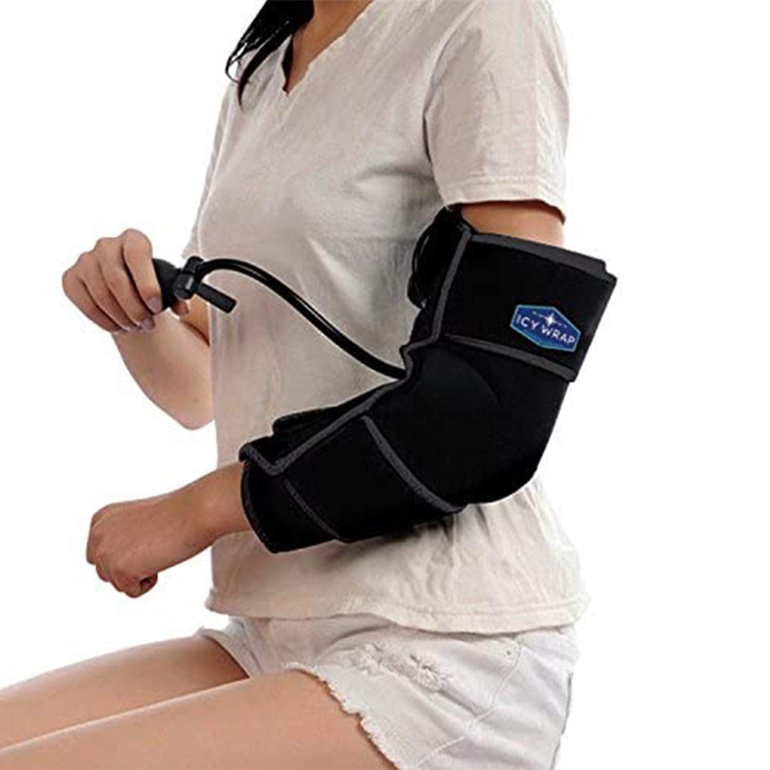 Icy Wrap codo: cobertura total para alivio de molestias con compresión estable
