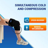 Icy Wrap sistema de compresión manual permite ajustar la presión cómodamente