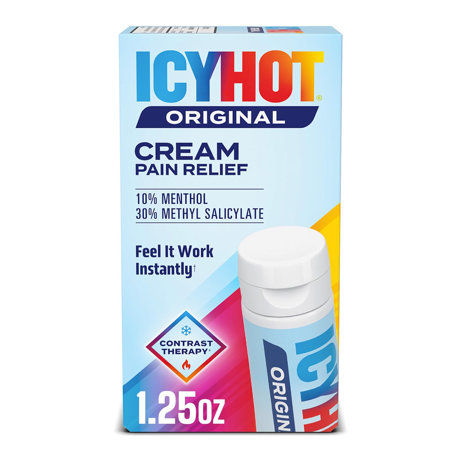 Icy Hot Original, tubo 1.25 oz, alivio localizado para músculos.