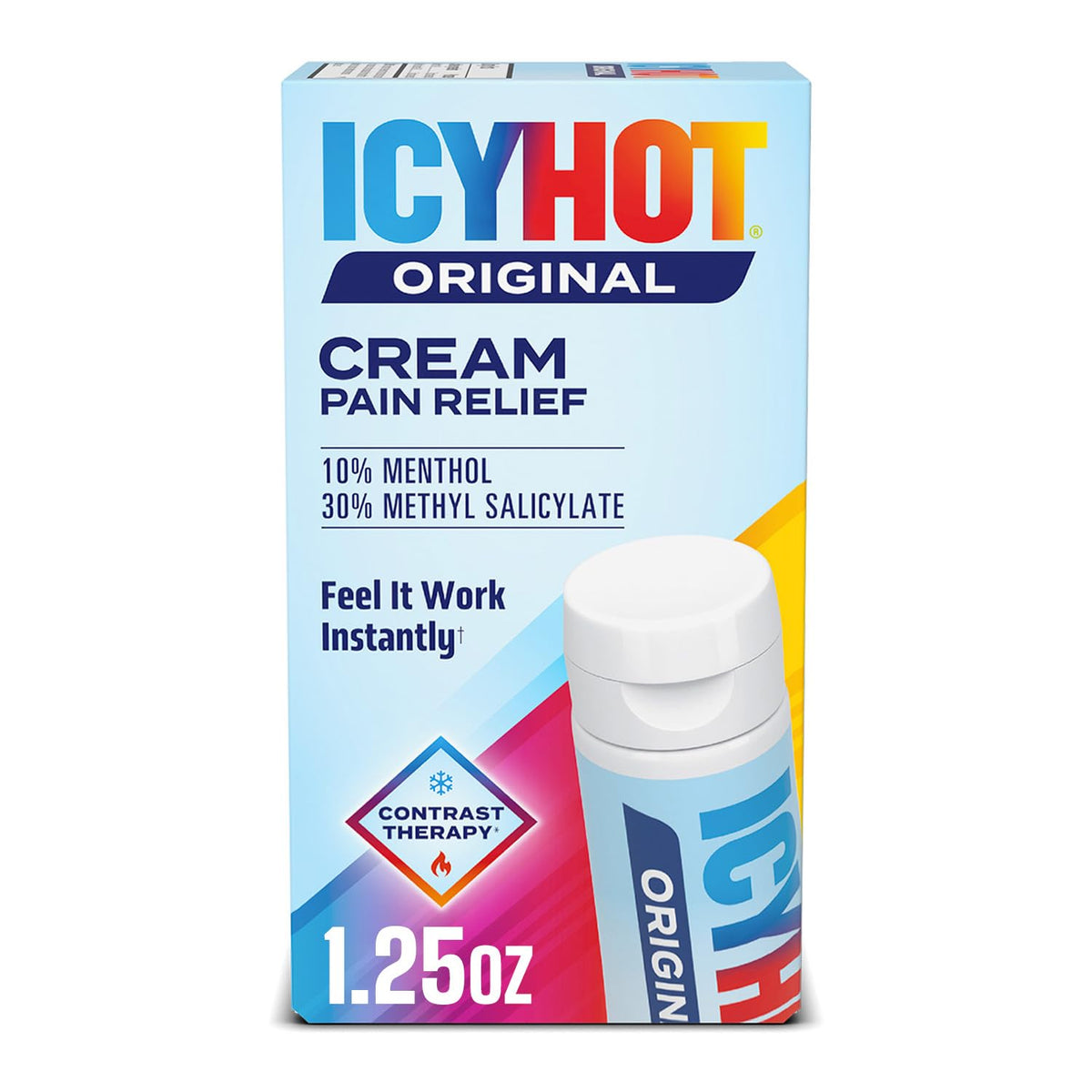 Icy Hot Original, tubo 1.25 oz, alivio localizado para músculos.