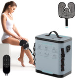 ICYTHRP: máquina de crioterapia para rodilla en uso con flujo de agua fría constante