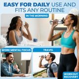 ICYVIBES disolución rápida en vaso con agua clara
