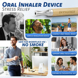 ICYVIBES inhalador oral de madera, uso diario fácil y cómodo.