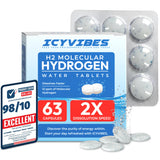 ICYVIBES premium tabletas hidrogeno-mineral en frasco para agua más fresca
