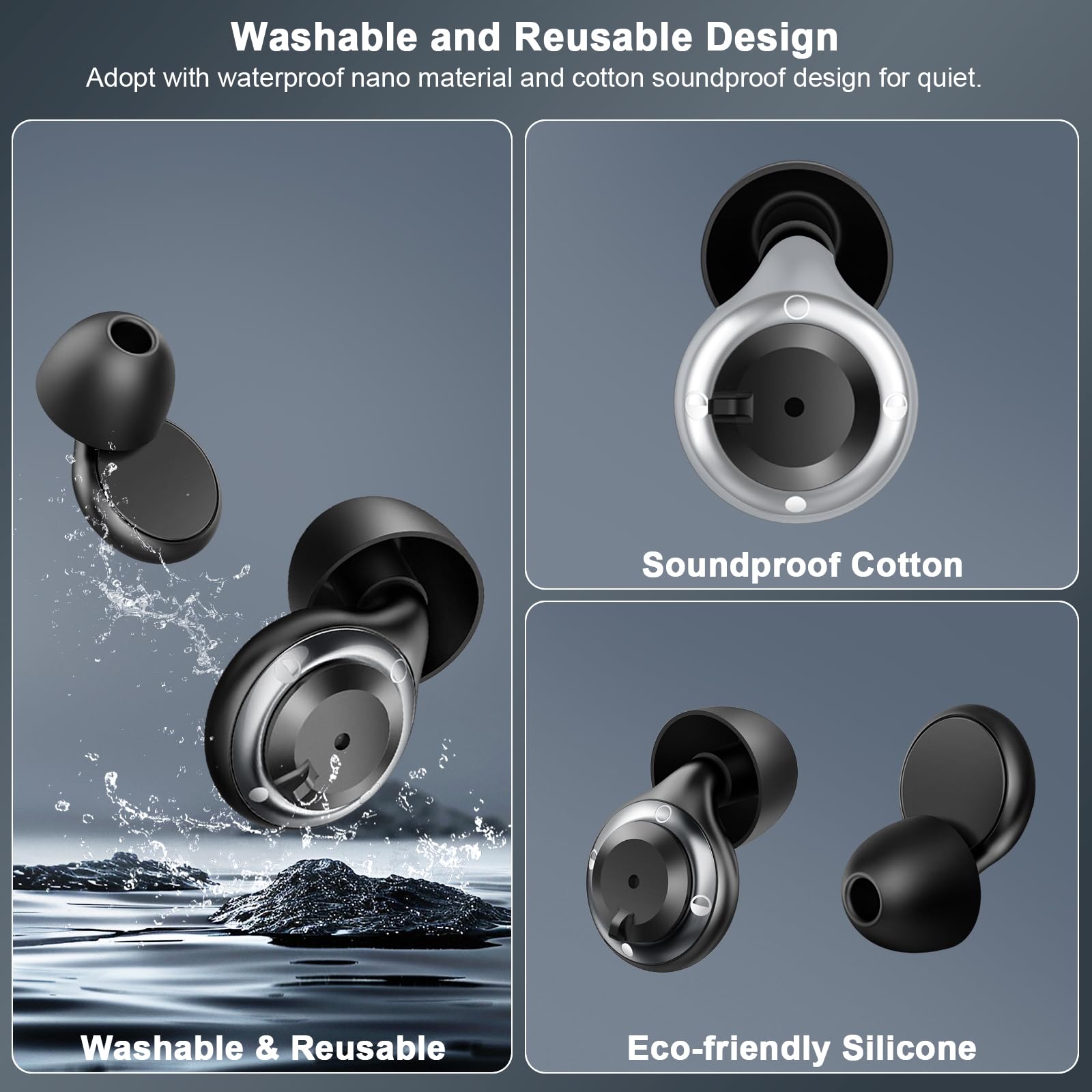 IDE11 M3 puntas de silicona intercambiables para adultos y personas sensibles