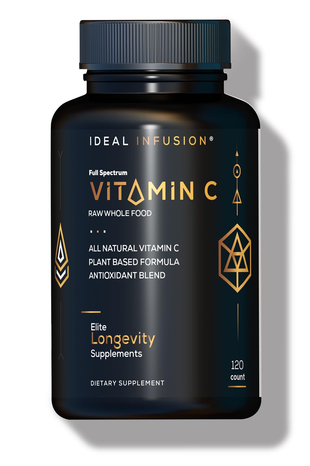Ideal Infusion Vitamina C: botella de cápsulas para uso diario.