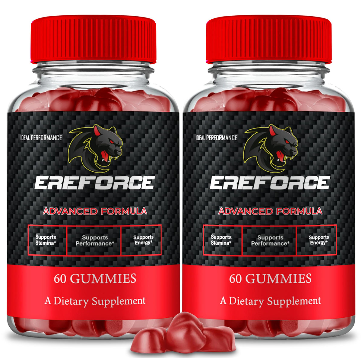 Gomitas Ereforce de IDEAL PERFORMANCE en empaque para uso diario.
