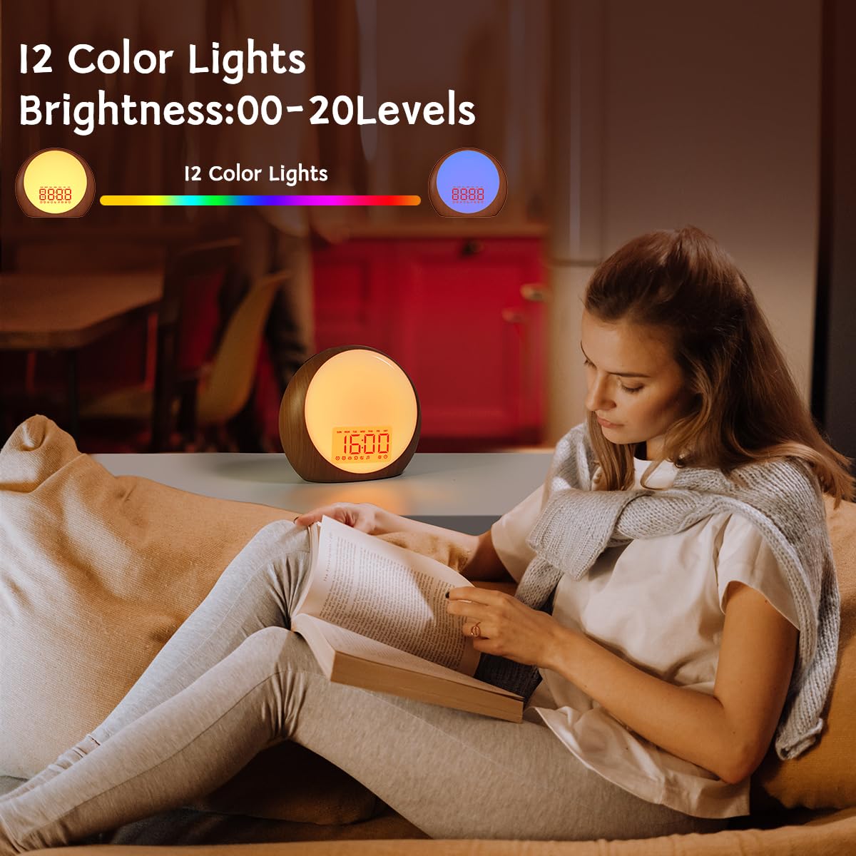 iDealSleep luz-colores para crear atmósfera tranquila en tu habitación.