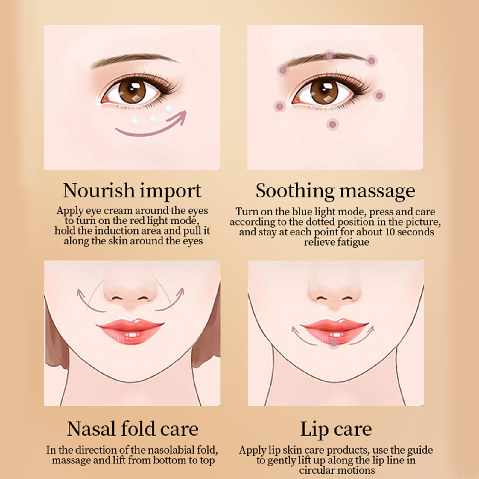 Ideal Swan Eye Massager Wand batería recargable dura hasta 120 minutos.