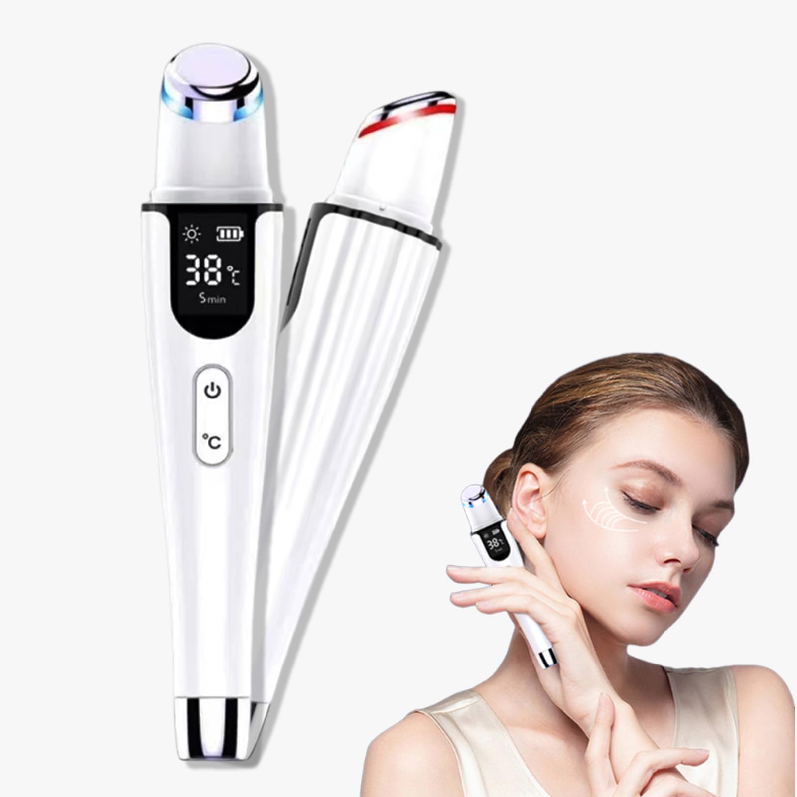 Ideal Swan Eye Massager Wand con calor para aliviar la tensión ocular.