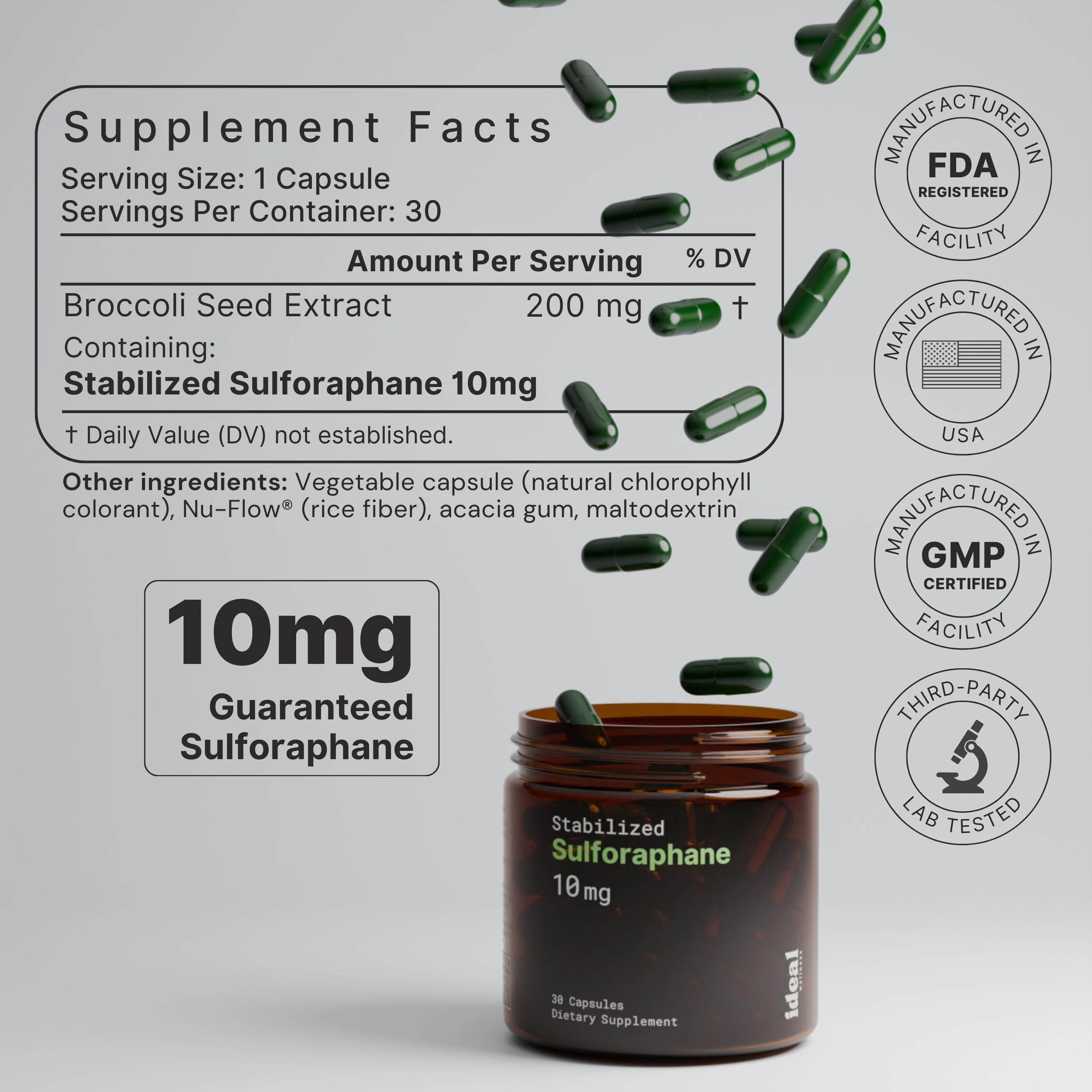 Extracto de brócoli europeo de Ideal Wellness.
