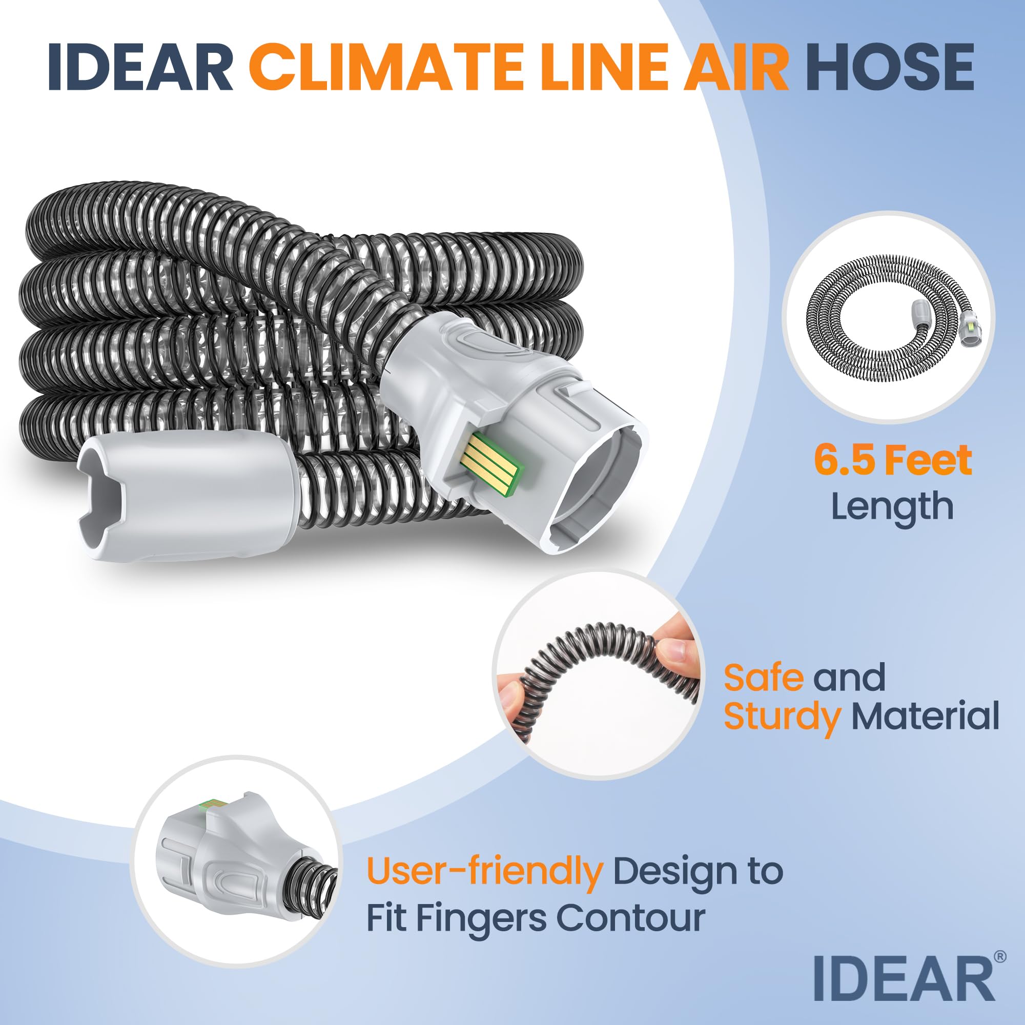 IDEAR Climate Series 10 Tubing: conexión de aire; instalación rápida y limpia.