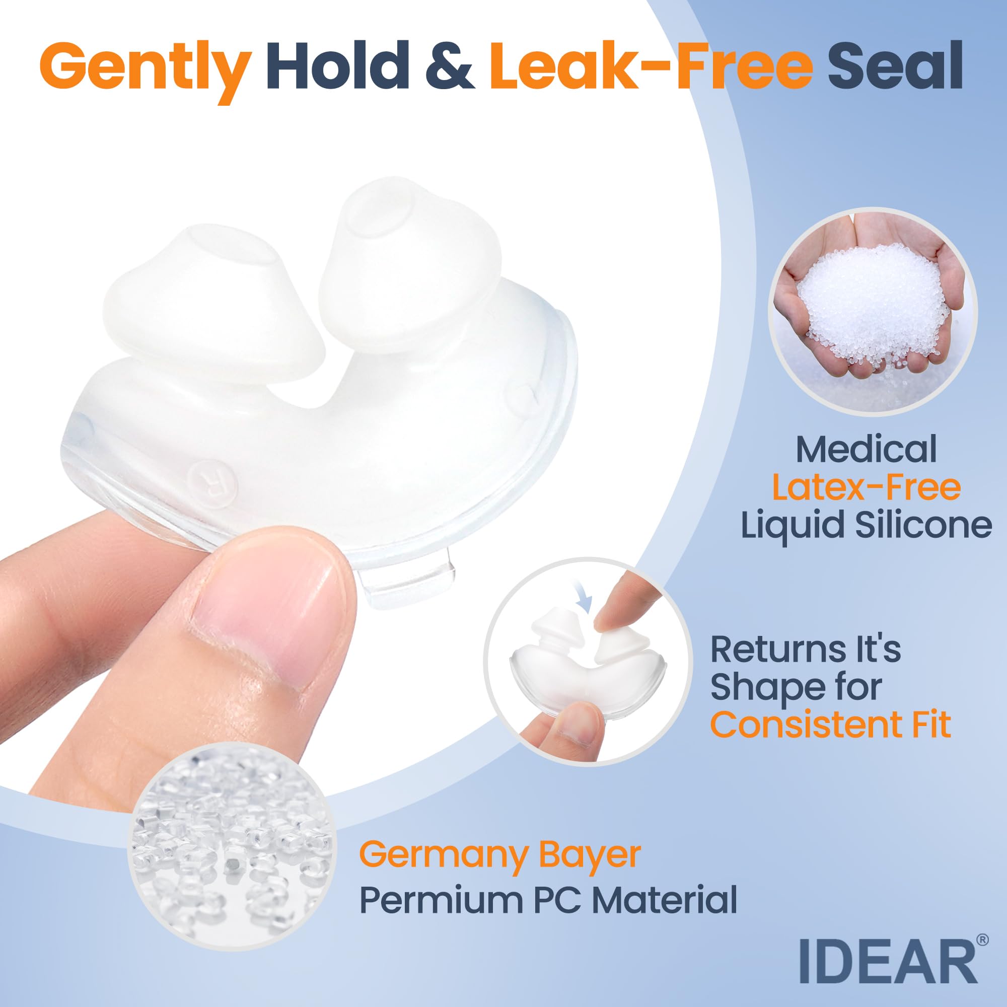 IDEAR P10: banda de cabeza ajustable para mayor comodidad.