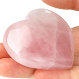 Ideayard corazon cuarzo rosa 45mm, pieza decorativa calmante para el hogar.