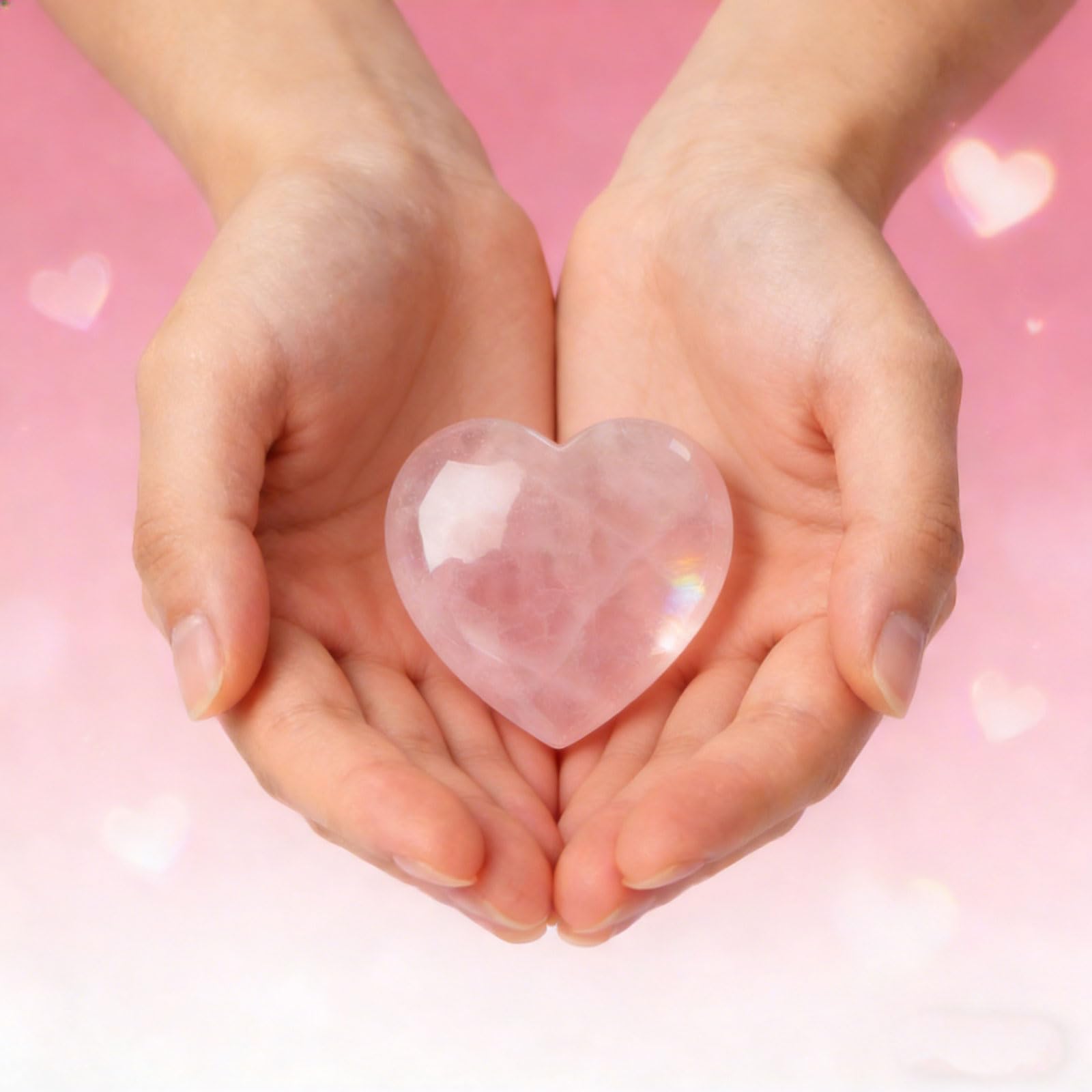 Ideayard detalle corazon rosa, regalo significativo para momentos de paz.