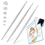 ideayard herramienta de reflexología facial con tres piezas para uso facial preciso