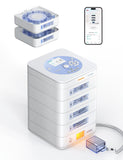 Ideerfit dispensador pastillas con 56 días y 4 bandejas para organización constante