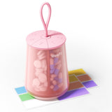 Ideerfit dispensador de pastillas con 7 compartimentos en rosa evita mezclar dosis