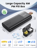 Ideerfit Organizador de pastillas con 7 contenedores desmontables para viaje.