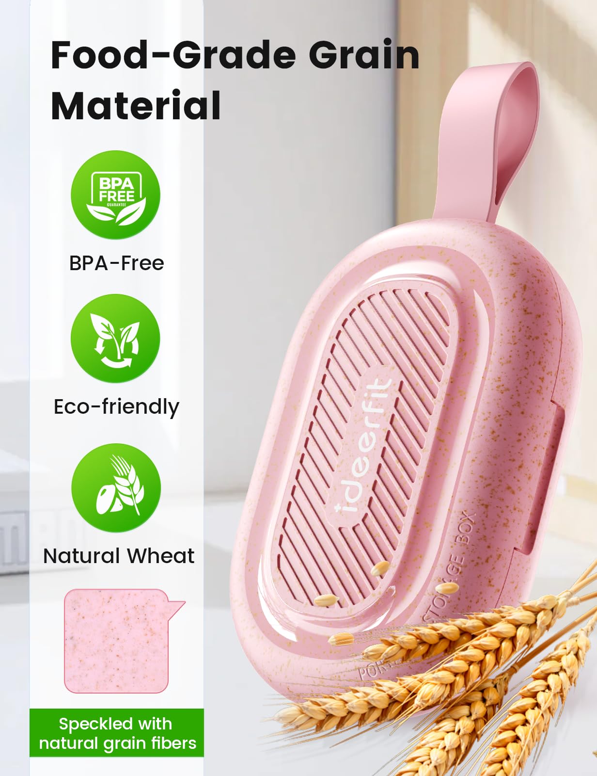Diseño rosa Ideerfit, perfecto para bolsos, mochilas y carteras.