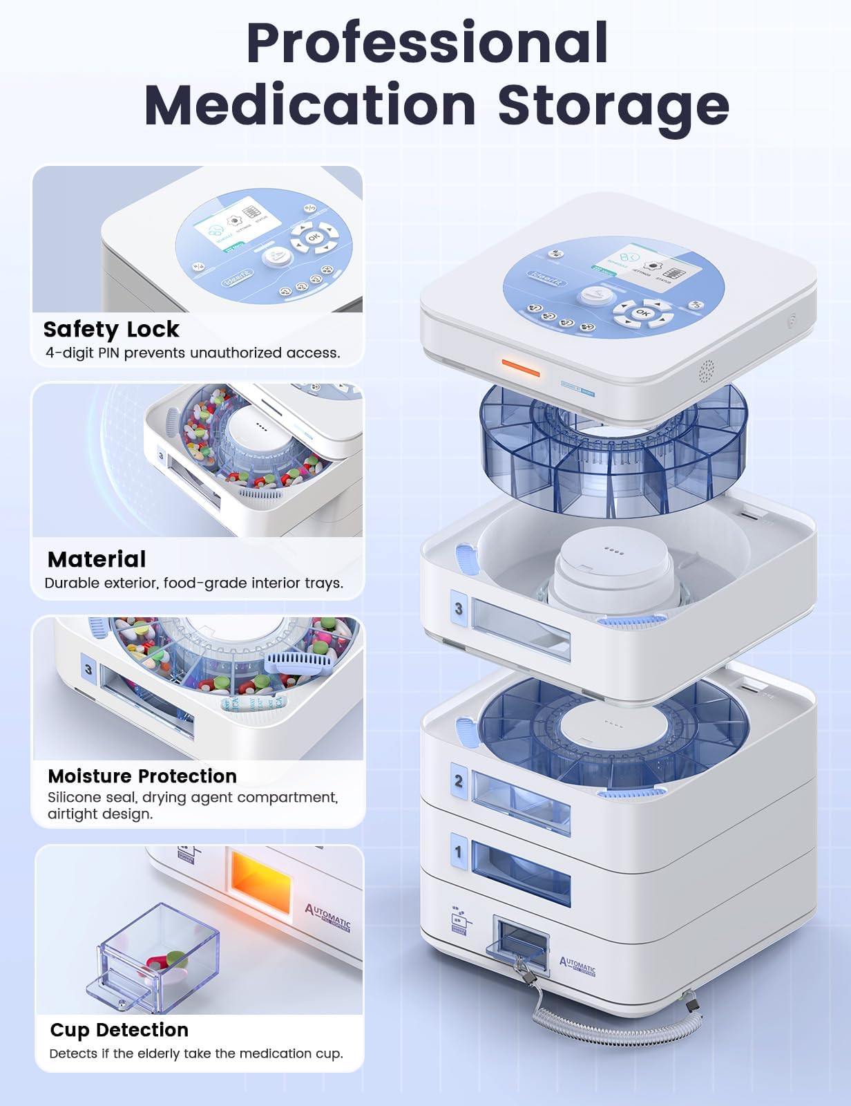 Ideerfit pantalla de cristal líquido ofrece configuración clara