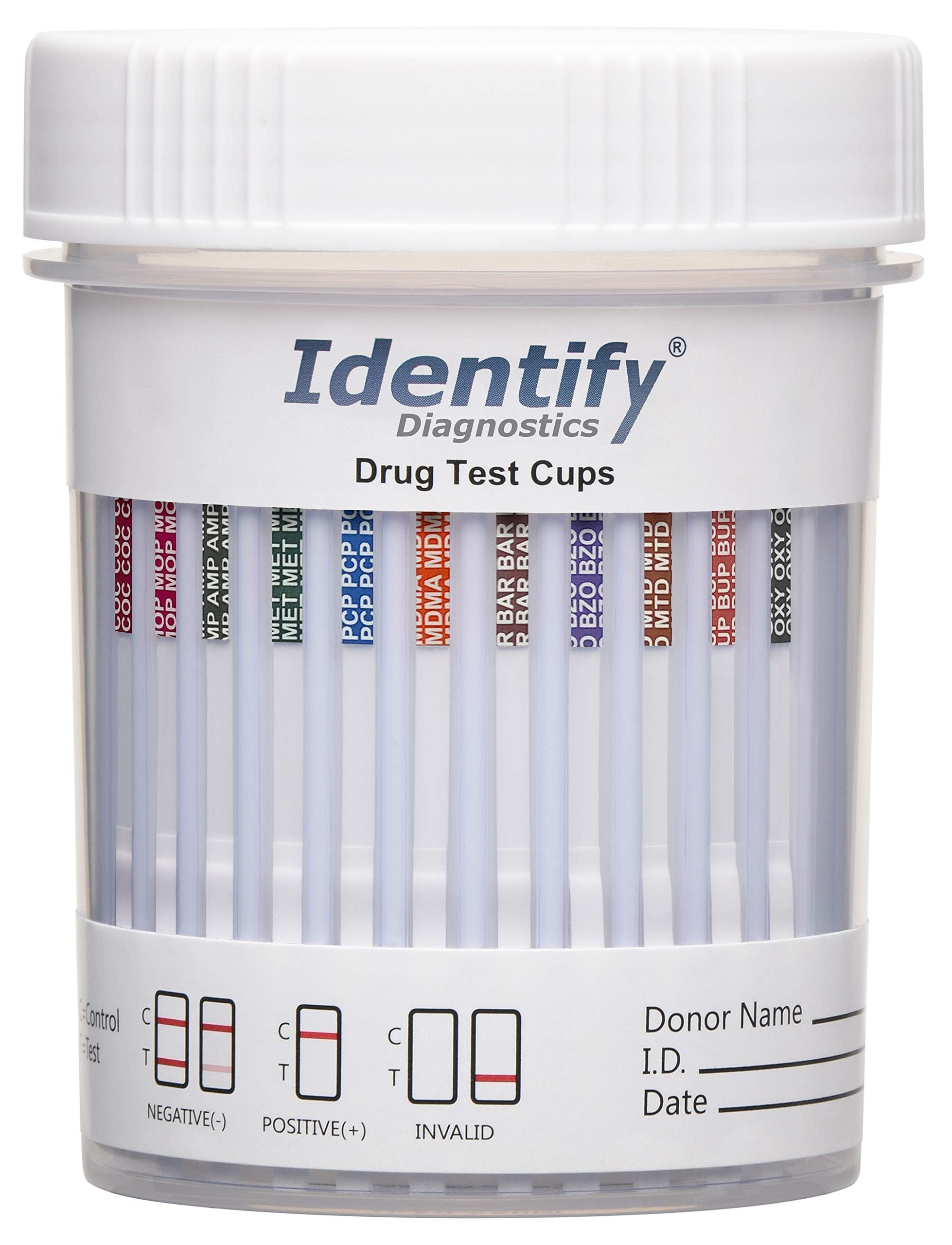 Identify Diagnostics taza-prueba-drogas-12-panel, resultados rápidos y fiables.