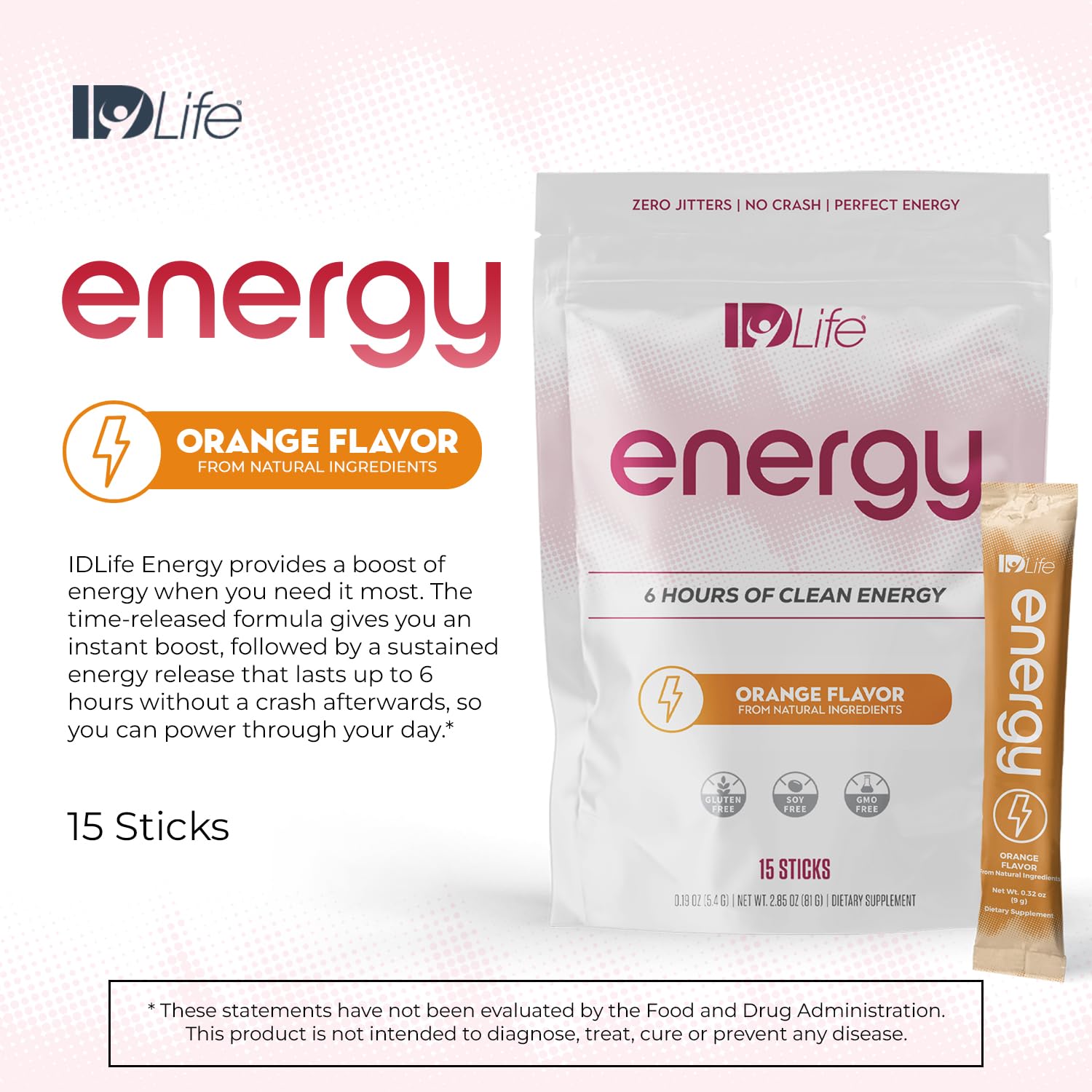 IDLife Empaque 15 Sobres: fácil de llevar a cualquier lugar.