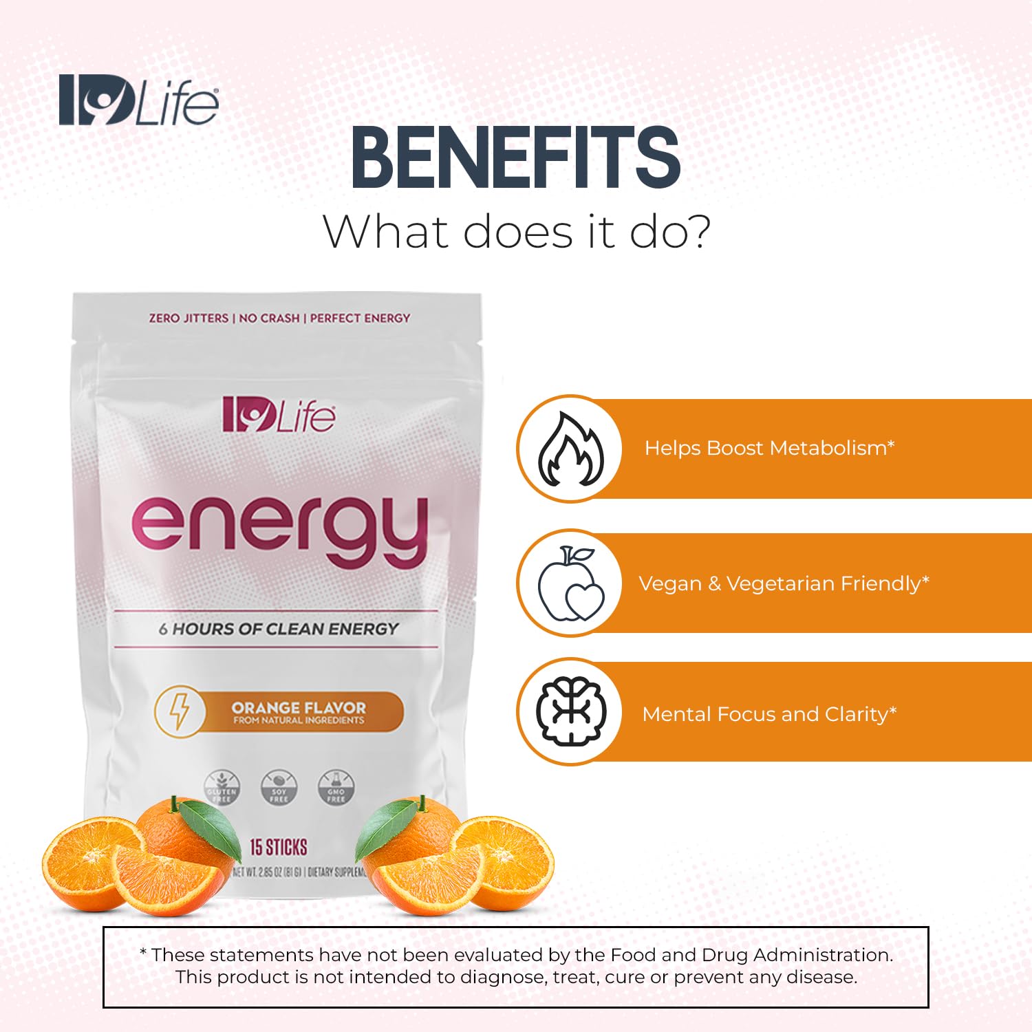 IDLife Preparación en agua: disolver para energía cuando más se necesita.