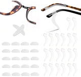 IDYUUEL Almohadillas nasales de silicona antideslizantes para gafas, confort duradero.