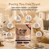 iFungi Life Force 7: etiqueta detallada con información de calidad
