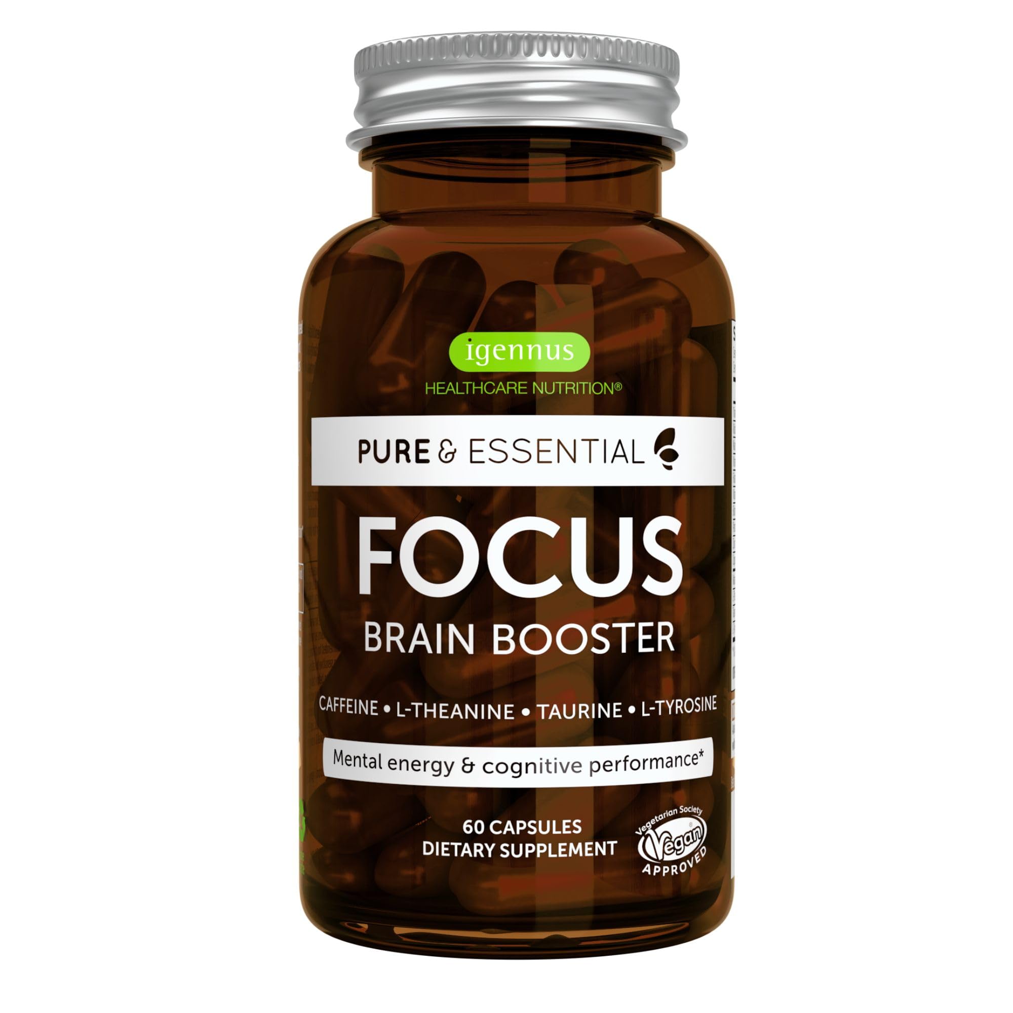 Igennus Focus cápsulas, energía y claridad para concentración diaria.