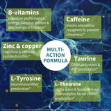 Igennus Focus taurina y aminoácidos que apoyan neurotransmisores y foco.