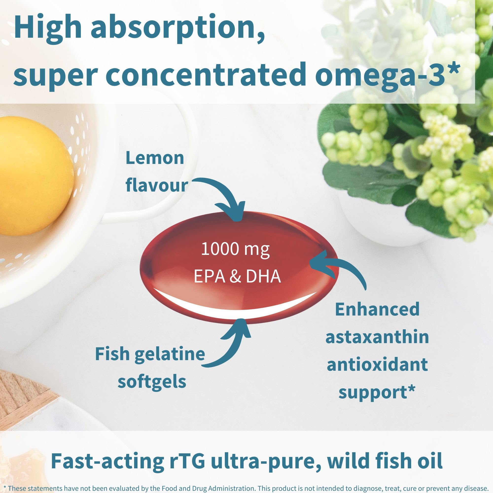 Igennus Omega 3 rTG, 70% EPA y DHA para mayor concentración.