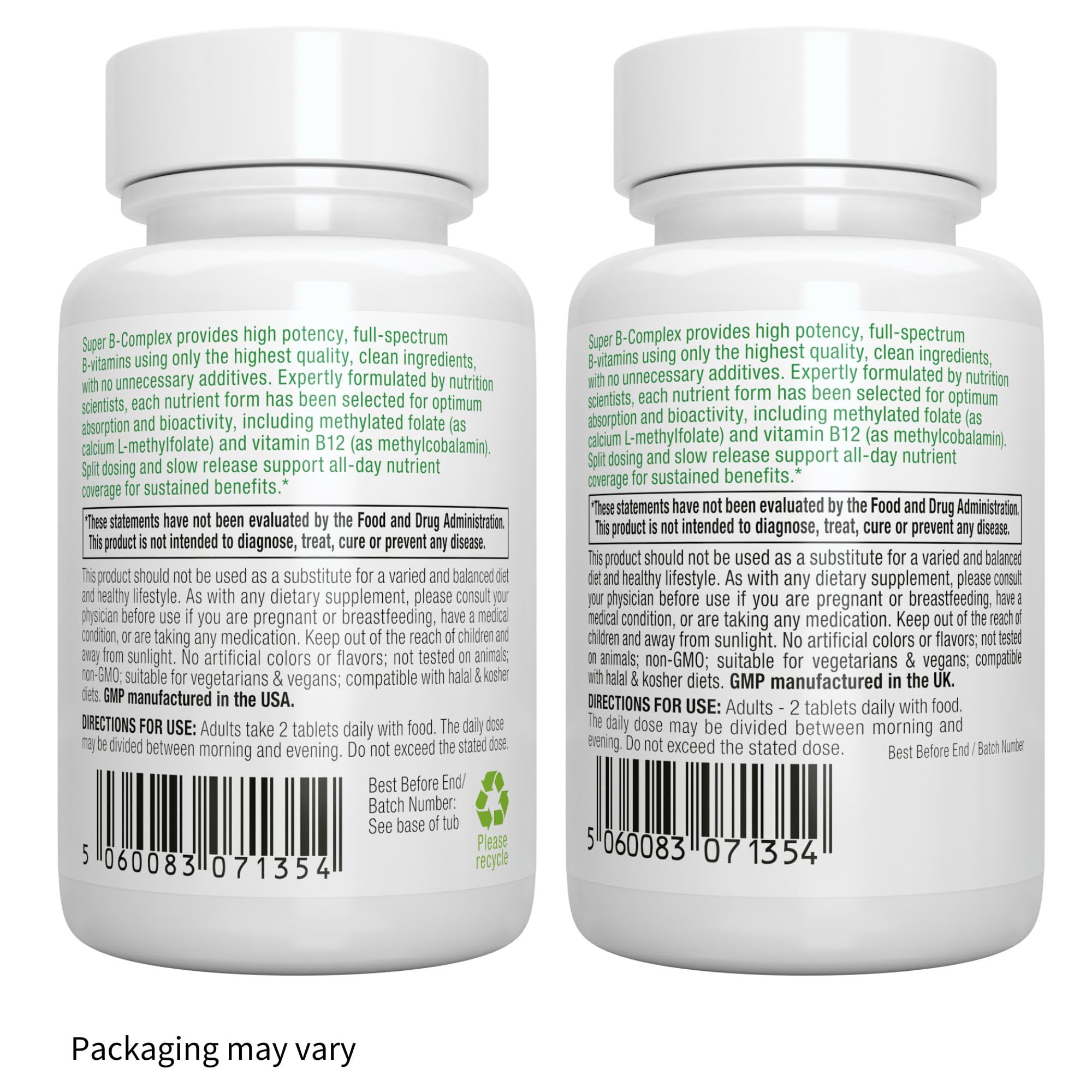 Igennus Super B-Complex, tecnología de liberación lenta, nutrientes liberados gradualmente.