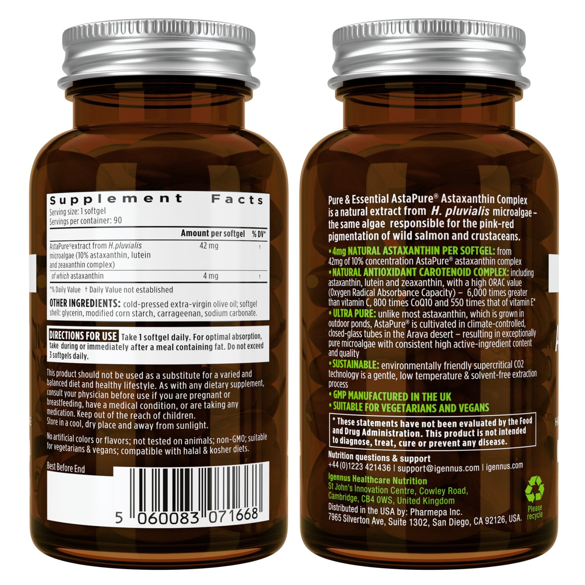 Igennus Vegan sostenible: cápsulas ecológicas para una rutina consciente.