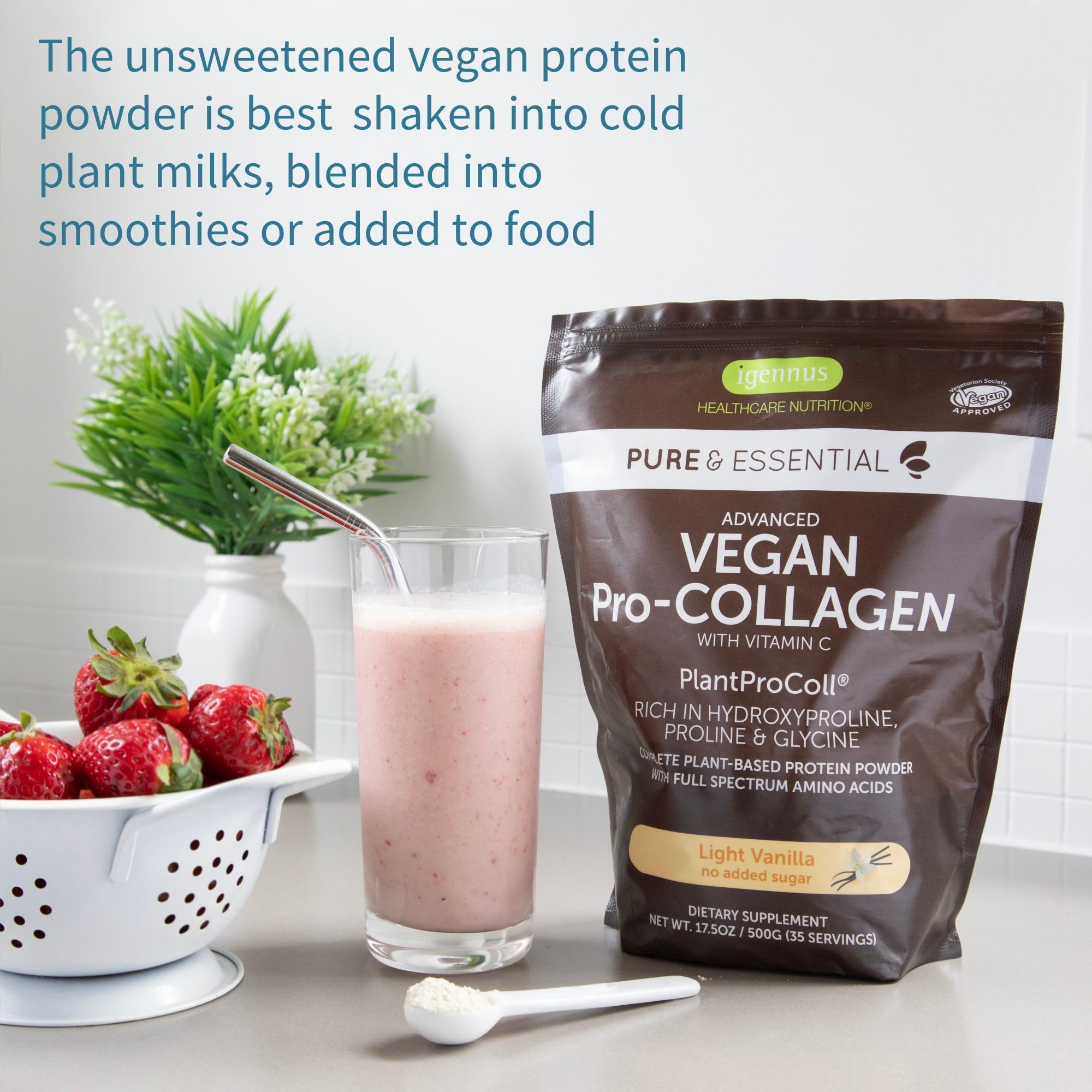 Igennus vegano avanzado colageno vegetal alternativa basada en plantas