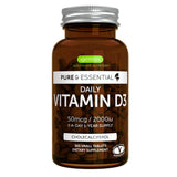 Igennus Vitamina D3 2000 UI, tabletas pequeñas, fáciles de tragar, uso diario.