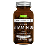 Igennus Vitamina D3 Vegana en tabletas 1000UI, uso diario recomendado.