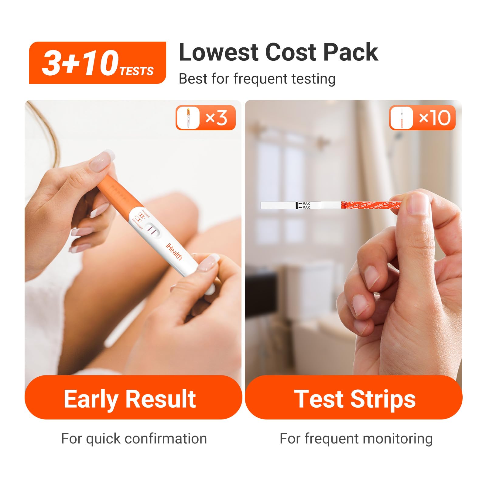 iHealth detección ultra sensible 10 mIU para anticipar resultados