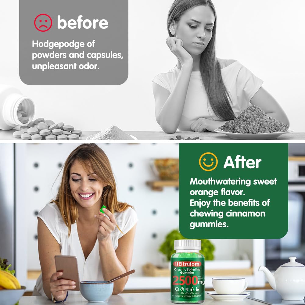IIEltruiom gomitas de spirulina: información nutricional para dieta equilibrada.