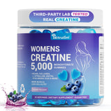 IIEltruiom gominolas de creatina para mujeres, frente al bote, sabor arándano y conveniencia