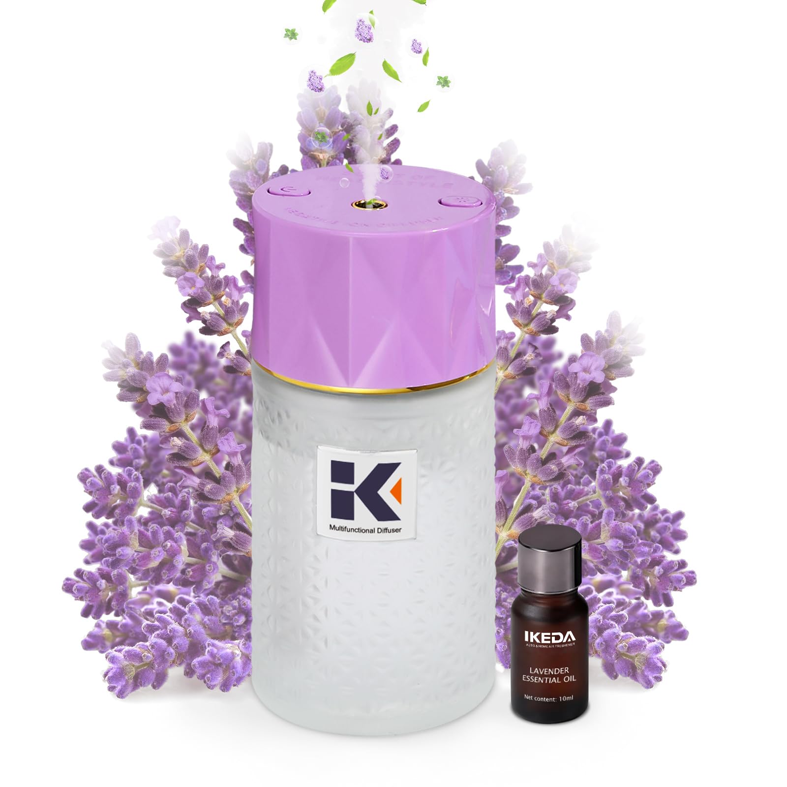 Difusor Ikeda para coche en portavasos con aroma duradero para viajes.